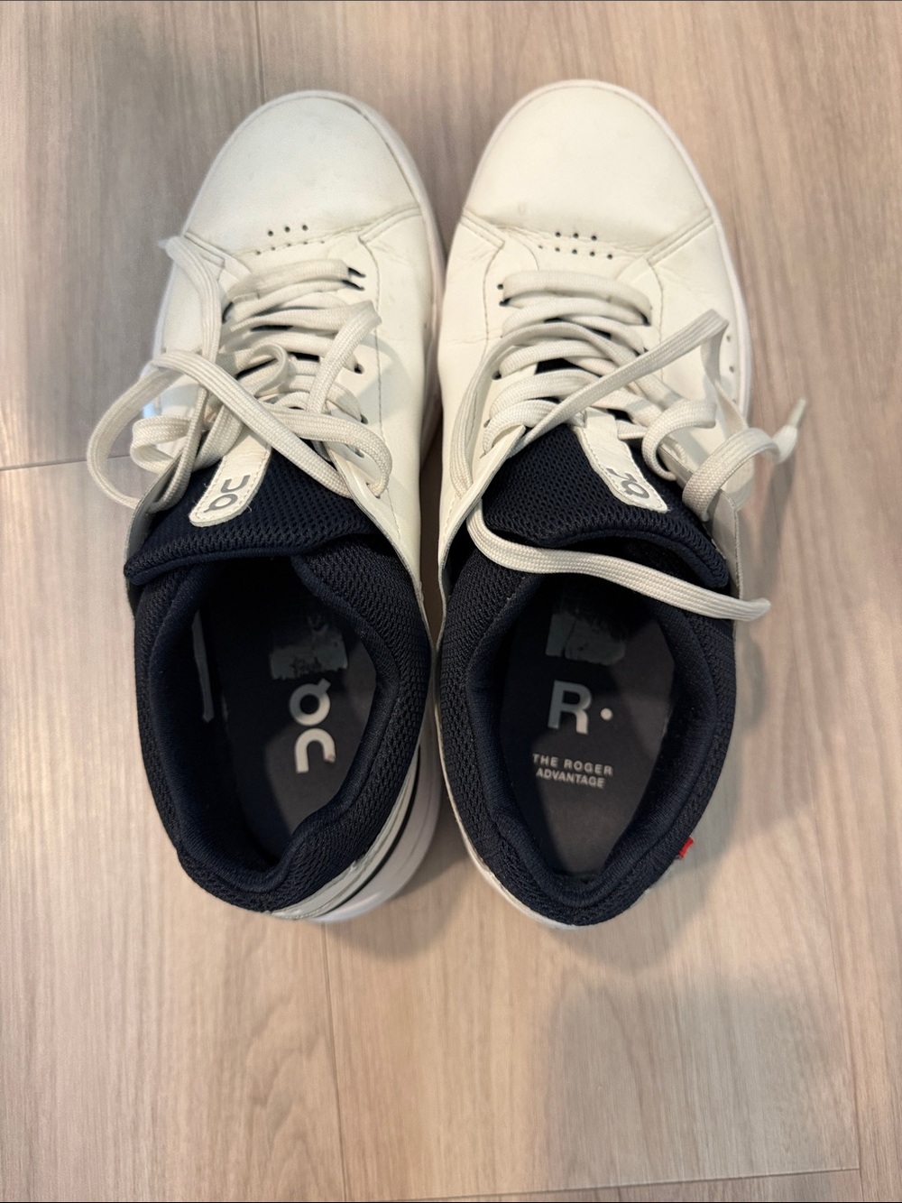 On Running White Sneakers with Black Accents - Picture 5 of 5